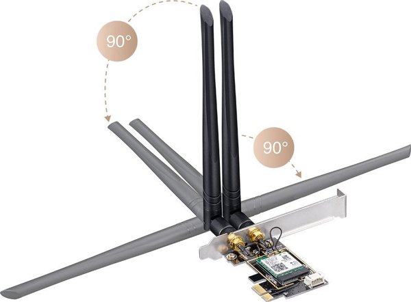 Κάρτα δικτύου Cudy WE3000 WiFi AX5400 PCI-E