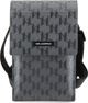 Karl Lagerfeld Karl Lagerfeld Torebka Na Telefon Klwbsamsmg Srebrna Hardcase Phone Pounch Universal Saffiano Mono Plaque