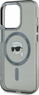 Θήκη Karl Lagerfeld Karl Lagerfeld KLHMP15LHLSKIK iPhone 15 Pro 6.1" μαύρο/μαύρο σκληρή θήκη IML Metal Karl Head MagSafe