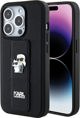 Θήκη Karl Lagerfeld Karl Lagerfeld KLHCP15XGSAKCPK iPhone 15 Pro Max 6.7" μαύρη/black hardcase Gripstand Saffiano Karl&Choupette Pins