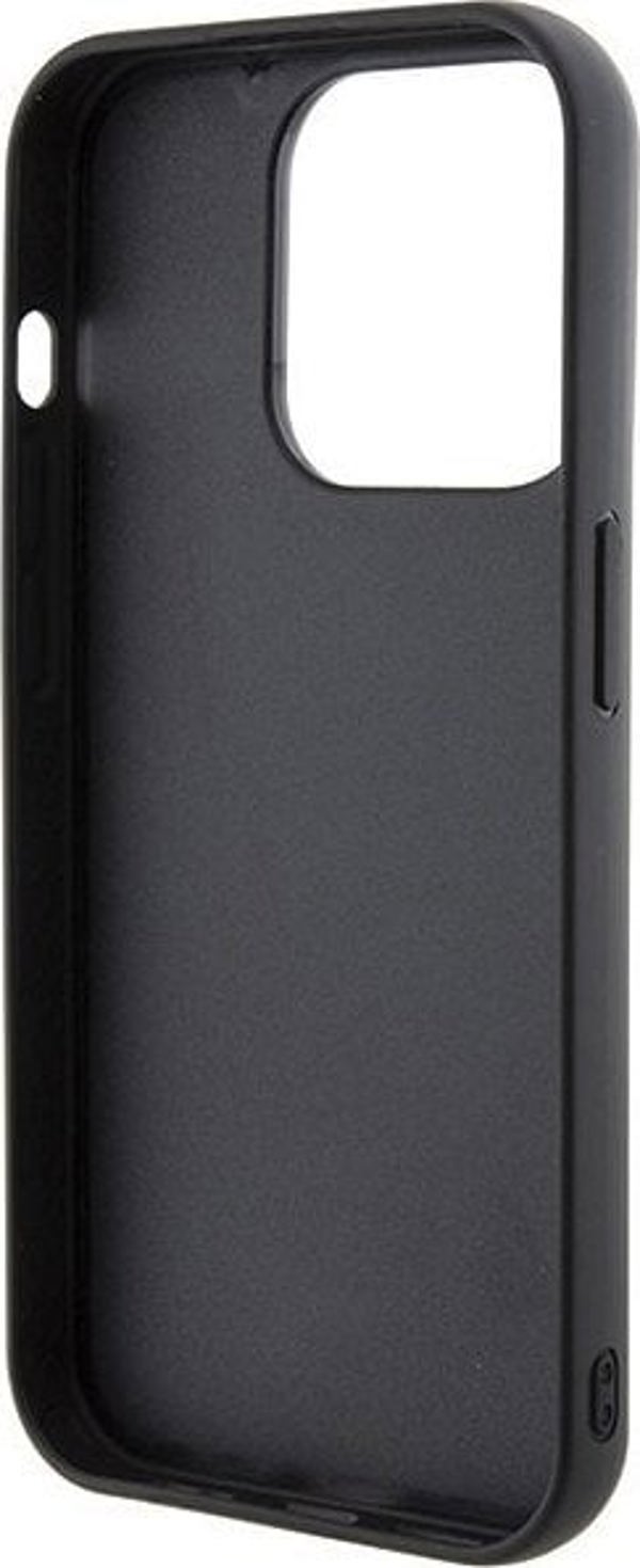 Θήκη Karl Lagerfeld Karl Lagerfeld KLHCP15XGSAKCPK iPhone 15 Pro Max 6.7" μαύρη/black hardcase Gripstand Saffiano Karl&Choupette Pins