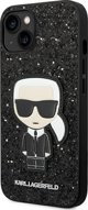 Θήκη Karl Lagerfeld για iPhone 14 Plus 6,7" σκληρή θήκη μαύρο Glitter Flakes Ikonik