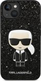 Θήκη Karl Lagerfeld για iPhone 14 Plus 6,7" σκληρή θήκη μαύρο Glitter Flakes Ikonik