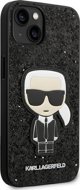 Θήκη Karl Lagerfeld για iPhone 14 Plus 6,7" σκληρή θήκη μαύρο Glitter Flakes Ikonik