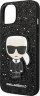 Θήκη Karl Lagerfeld για iPhone 14 Plus 6,7" σκληρή θήκη μαύρο Glitter Flakes Ikonik