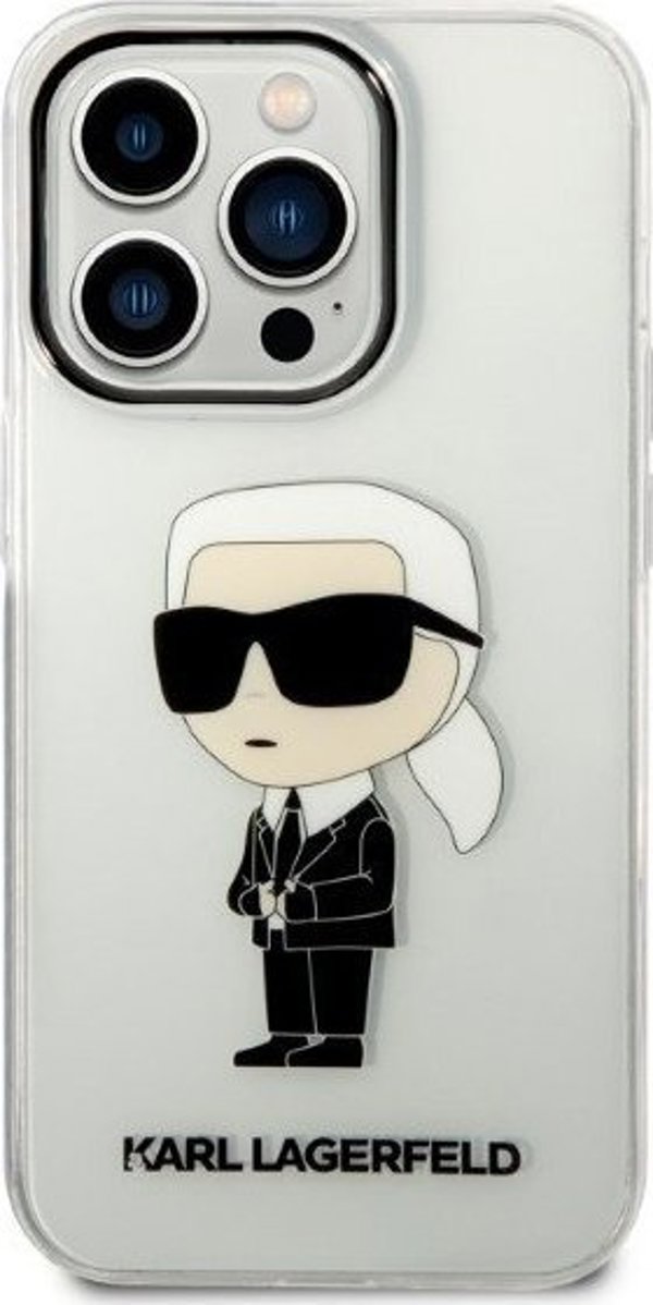 Διαφανής σκληρή θήκη Karl Lagerfeld KLHCP14LHNIKTCT Apple iPhone 14 Pro IML NFT Ikonik