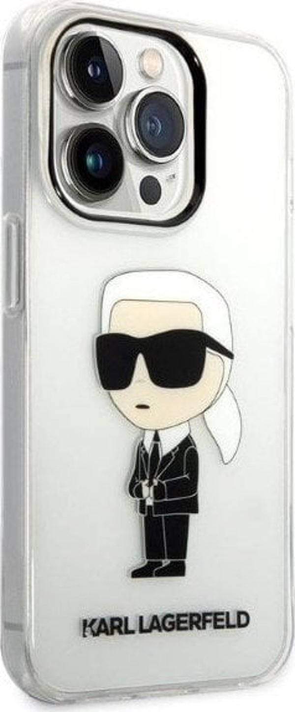 Διαφανής σκληρή θήκη Karl Lagerfeld KLHCP14LHNIKTCT Apple iPhone 14 Pro IML NFT Ikonik