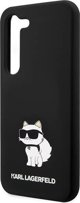 Σκληρή θήκη Karl Lagerfeld KLHCS24MSNCHBCK Samsung Galaxy S24+ Plus σιλικόνης Choupette μαύρο