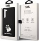 Σκληρή θήκη Karl Lagerfeld KLHCS24MSNCHBCK Samsung Galaxy S24+ Plus σιλικόνης Choupette μαύρο