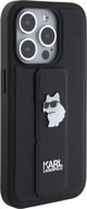 Karl Lagerfeld Karl Lagerfeld KLHCP14LGSACHPK iPhone 14 Pro 6.1" μαύρη σκληρή θήκη Gripstand Saffiano Choupette Pins