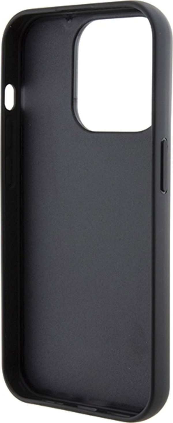 Karl Lagerfeld Karl Lagerfeld KLHCP14LGSACHPK iPhone 14 Pro 6.1" μαύρη σκληρή θήκη Gripstand Saffiano Choupette Pins