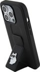 Karl Lagerfeld Karl Lagerfeld KLHCP14LGSACHPK iPhone 14 Pro 6.1" μαύρη σκληρή θήκη Gripstand Saffiano Choupette Pins