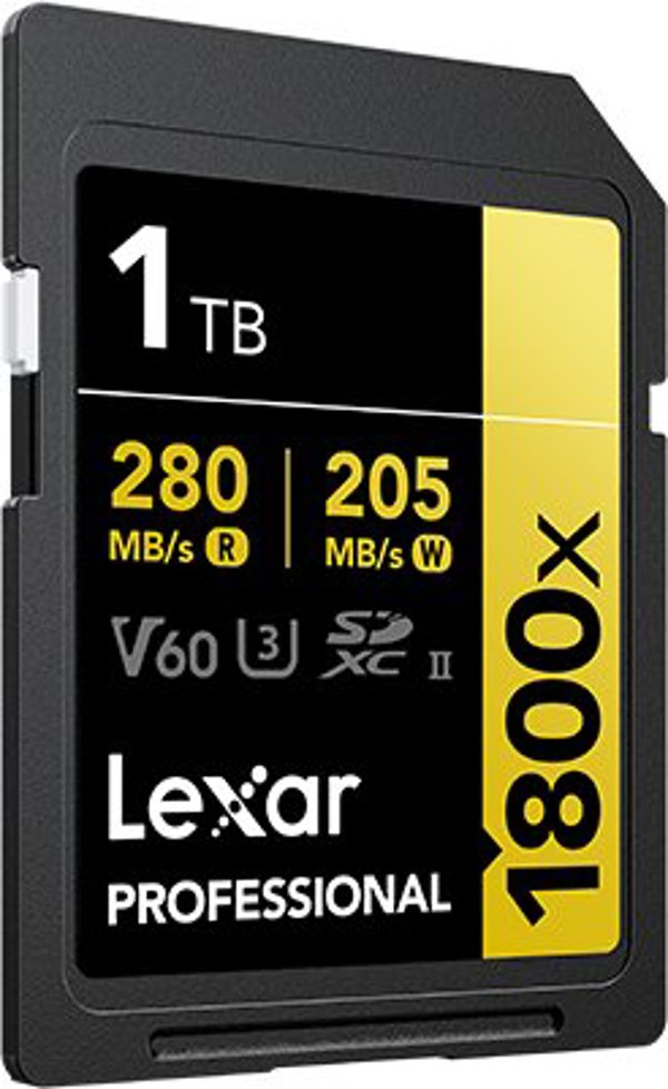 Lexar SDXC Pro 1800x U3 UHS-II R280/W210 (V60) 1TB