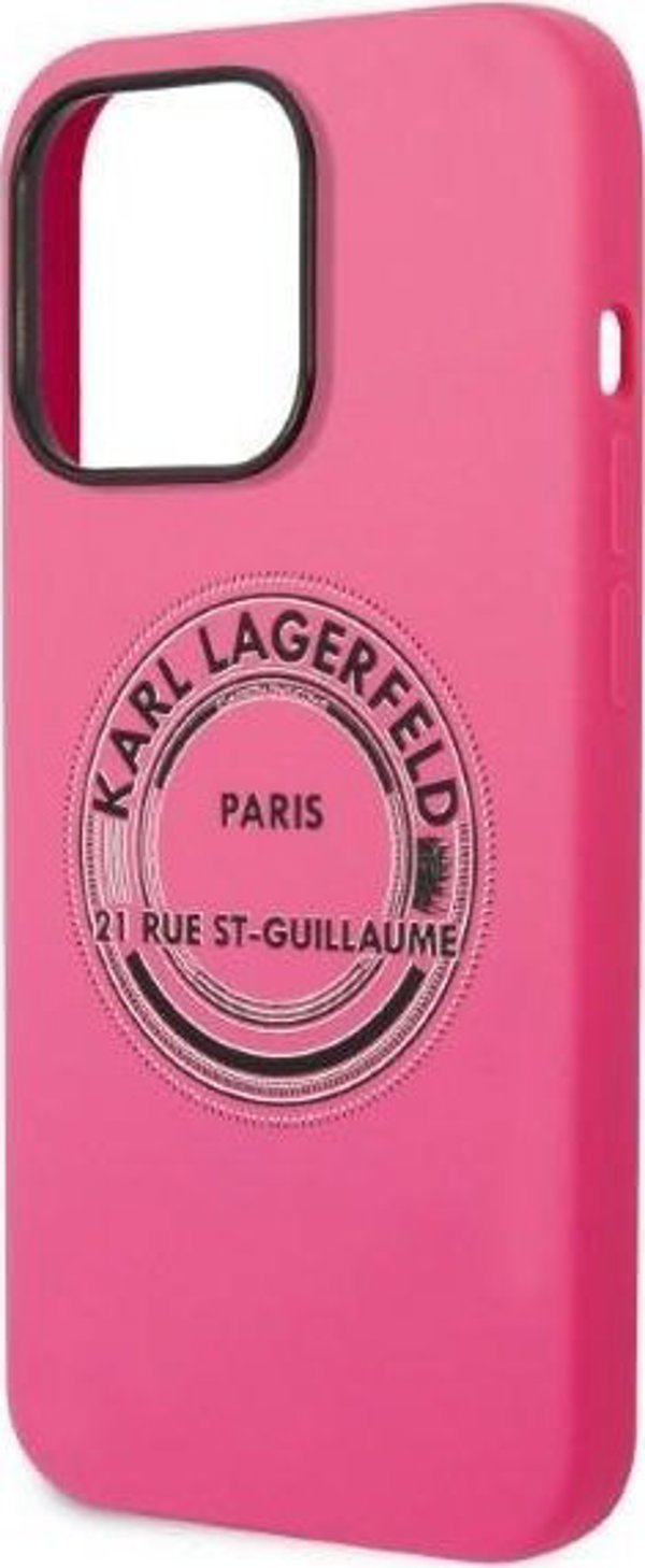 Σκληρή θήκη Karl Lagerfeld Karl Lagerfeld KLHCP14LSRSGRCF iPhone 14 Pro 6,1" ροζ/ροζ Σιλικόνη RSG NoSize