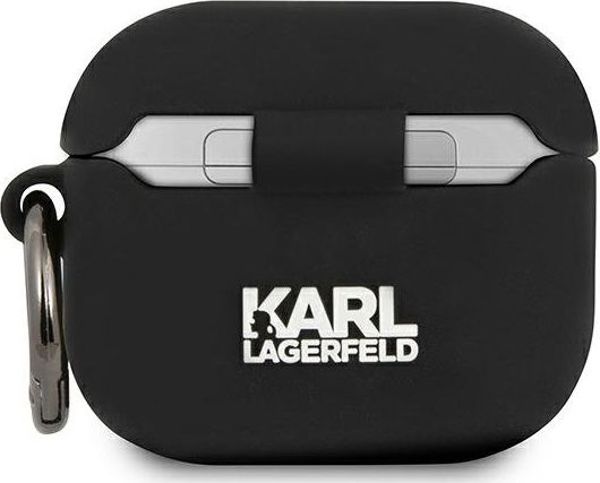 Θήκη προστασίας Karl Lagerfeld KLACA3SILCHBK Silicone Choupette για AirPods 3 μαύρη