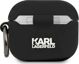 Θήκη προστασίας Karl Lagerfeld KLACA3SILCHBK Silicone Choupette για AirPods 3 μαύρη