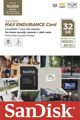 SanDisk Max Endurance MicroSDHC 32GB Κάρτα Μνήμης Class 10 UHS-I V30, SDSQQVR-032G-GN6IA