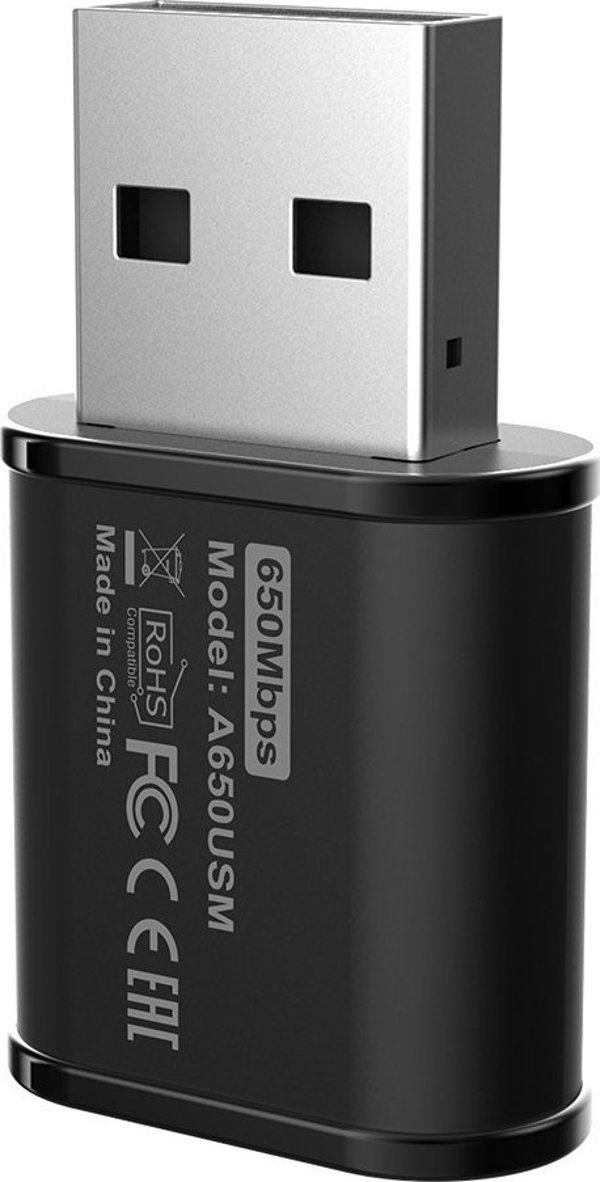 Προσαρμογέας TotoLink Adapter A650USM WiFi USB AC650 Dual Band MU-MIMO