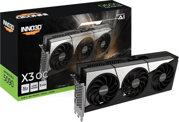 Κάρτα γραφικών INNO3D GeForce RTX 5090 X3 32GB GDDR7 DLSS4 (N50903-32D7-17593928)