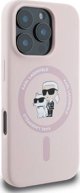 Karl Lagerfeld Karl Lagerfeld KLHMP16XSCMKCRHP iPhone 16 Pro Max rozowy/pink HC MagSafe Silicone KC Heads Ring standard