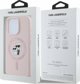 Karl Lagerfeld Karl Lagerfeld KLHMP16XSCMKCRHP iPhone 16 Pro Max rozowy/pink HC MagSafe Silicone KC Heads Ring standard