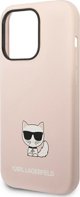 Σκληρή θήκη Karl Lagerfeld KLHCP14XSLCTPI Apple iPhone 14 Pro Max σε ανοιχτό ροζ χρώμα Σιλικόνη Choupette Body