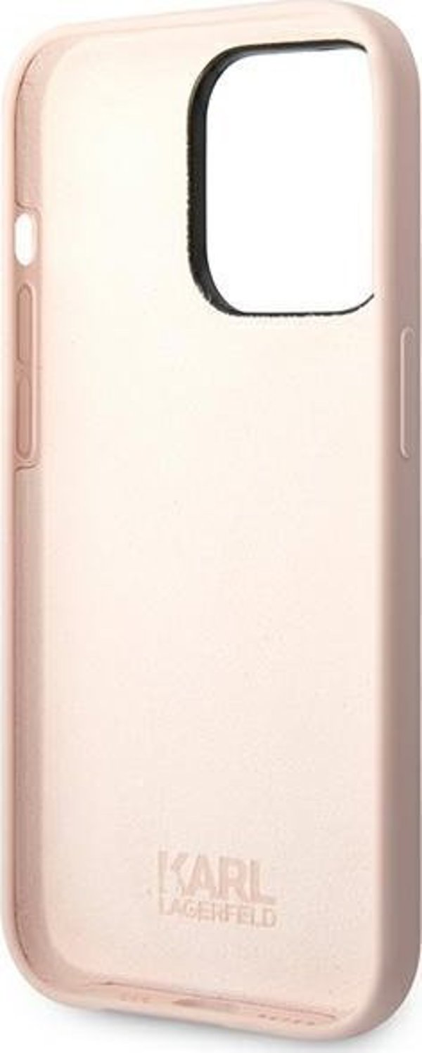 Σκληρή θήκη Karl Lagerfeld KLHCP14XSLCTPI Apple iPhone 14 Pro Max σε ανοιχτό ροζ χρώμα Σιλικόνη Choupette Body