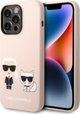 Σκληρή θήκη Karl Lagerfeld KLHMP14LSSKCI iPhone 14 Pro 6,1" ιασνορόζοφνγ/λίγκχτ πίνκ Σιλικόνη Karl & Choupette Magsafe NoSize