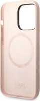 Σκληρή θήκη Karl Lagerfeld KLHMP14LSSKCI iPhone 14 Pro 6,1" ιασνορόζοφνγ/λίγκχτ πίνκ Σιλικόνη Karl & Choupette Magsafe NoSize