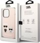 Σκληρή θήκη Karl Lagerfeld KLHMP14LSSKCI iPhone 14 Pro 6,1" ιασνορόζοφνγ/λίγκχτ πίνκ Σιλικόνη Karl & Choupette Magsafe NoSize
