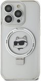 Karl Lagerfeld Karl Lagerfeld KLHMP15XHMRSCHH iPhone 15 Pro Max 6.7" λευκή/white σκληρή θήκη Ring Stand Choupette Head MagSafe
