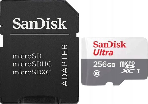 SanDisk Ultra MicroSDXC 256GB Κάρτα Μνήμης Class 10 UHS-I (SDSQUNR-256G-GN6TA)