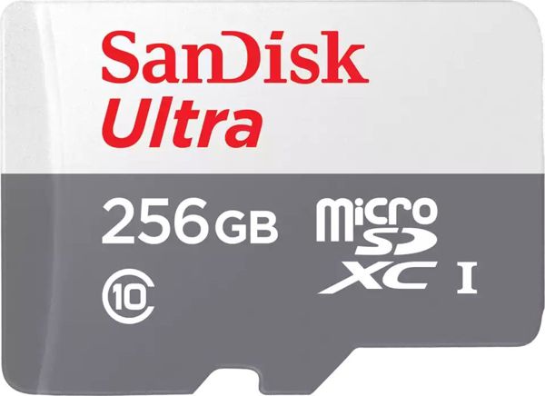 SanDisk Ultra MicroSDXC 256GB Κάρτα Μνήμης Class 10 UHS-I (SDSQUNR-256G-GN6TA)