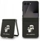 Karl Lagerfeld Saffiano Karl&Choupette Pin Case for Samsung Galaxy Z Flip7 Black