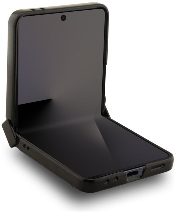 Karl Lagerfeld Saffiano Karl&Choupette Pin Case for Samsung Galaxy Z Flip7 Black