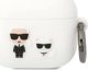 Κάλυμμα AirPods 3 Karl Lagerfeld KLACA3SILKCW λευκό Σιλικόνης Karl & Choupette