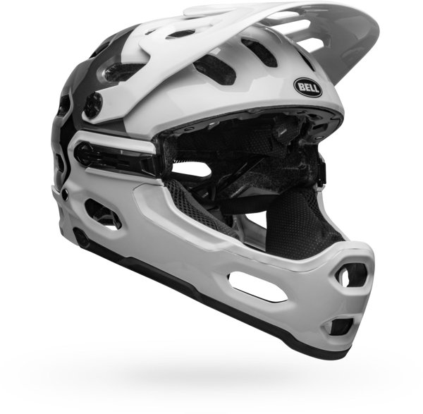 Κράνος full face BELL SUPER 3R MIPS ματ λευκό μαύρο μέγεθος L (58-62 cm) (ΝΕΟ).