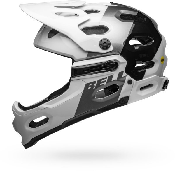 Κράνος full face BELL SUPER 3R MIPS ματ λευκό μαύρο μέγεθος L (58-62 cm) (ΝΕΟ).