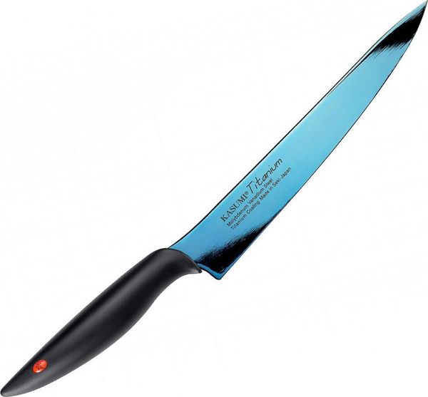 Kasumi Titanium Σφυρήλατο Μαχαίρι Σεφ, Μπλε, 20 cm