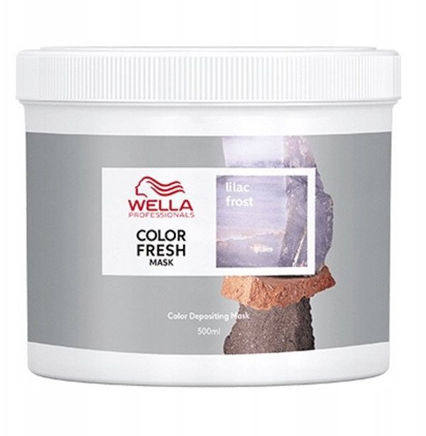 Μάσκα μαλλιών που προσφέρει απόχρωση Wella Color Fresh Mask Lilac Frost 500 ml
