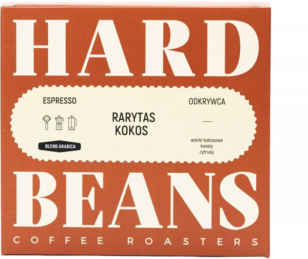 Kawa ziarnista Hard Beans Rarytas Kokos Espresso 250g