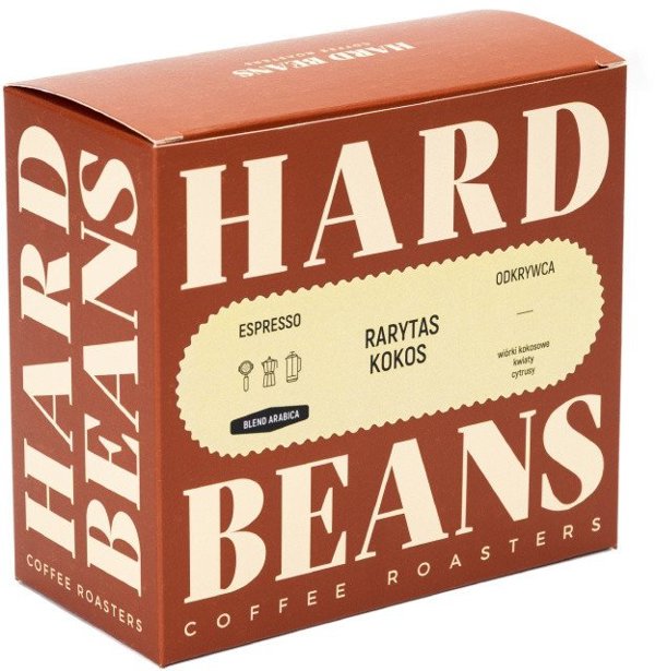 Kawa ziarnista Hard Beans Rarytas Kokos Espresso 250g