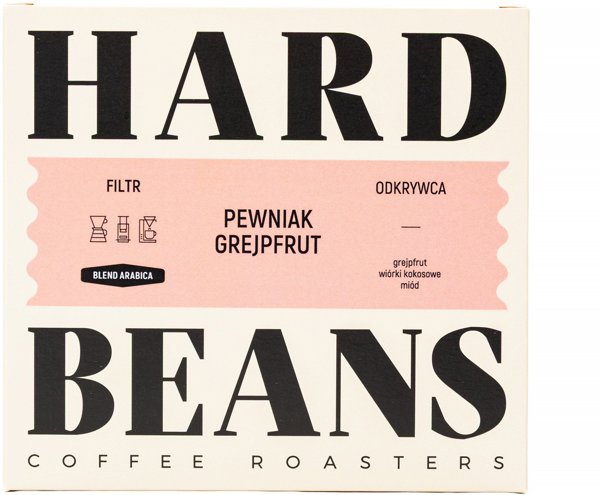 Kawa ziarnista Hard Beans Pewniak Grejpfrut Filtr 250g