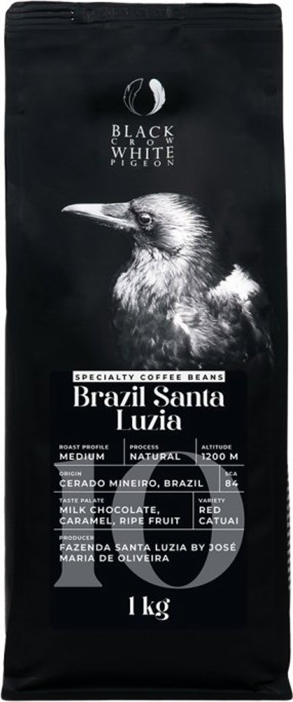 Εξειδικευμένοι κόκκοι καφέ Black Crow White Pigeon Βραζιλία Santa Luzia, 1 kg