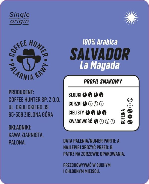 Kawa ziarnista Coffee Hunter Salvador la Mayada 500 g