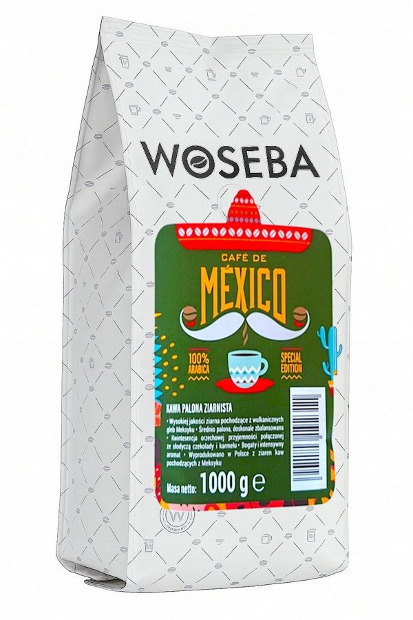 Καφές Espresso Woseba Mexico σε Κόκκους 1000g