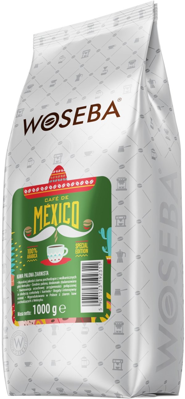 Καφές Espresso Woseba Mexico σε Κόκκους 1000g