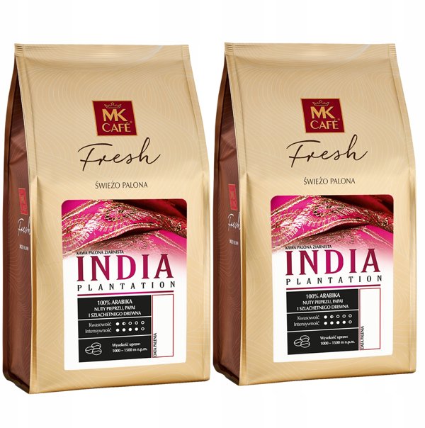 Kawa ziarnista MK Cafe Fresh India Plantation 1kg