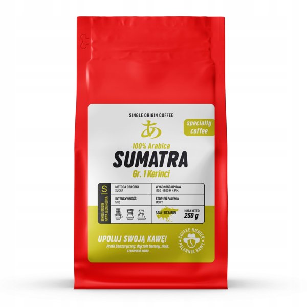Kawa ziarnista COFFEE HUNTER Sumatra Kerinci Natural 250g
