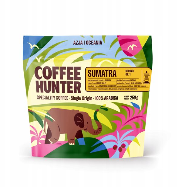 Kawa ziarnista COFFEE HUNTER Sumatra Kerinci Natural 250g